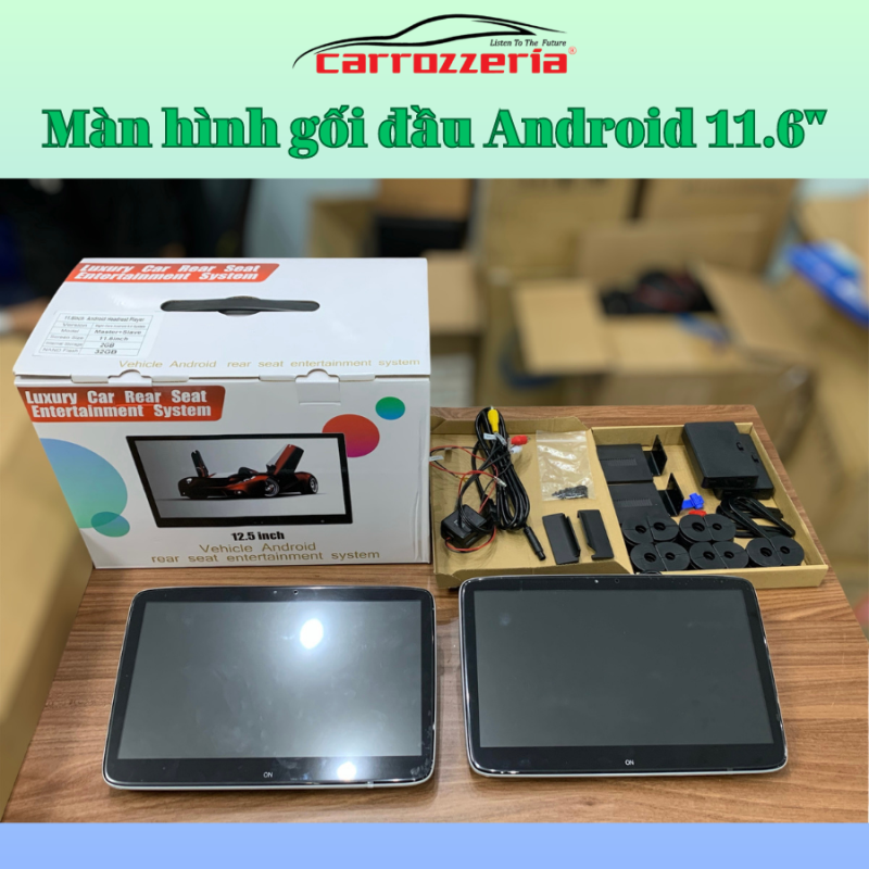Màn hình kẹp gối đầu Android 11.6 inch-1